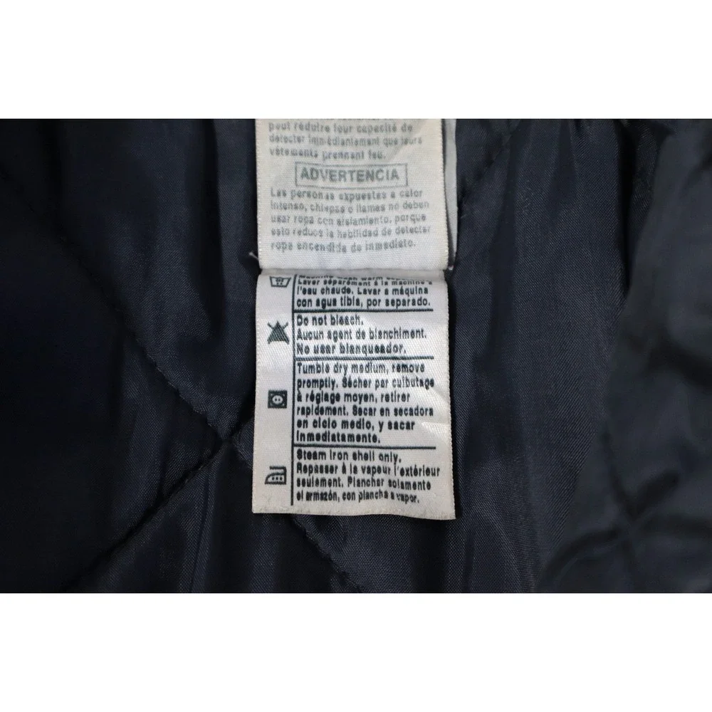 VTG Carhartt Workwear Duck Canvas Quilted Lined Barn Coat Men Large Tall C26 Blk
